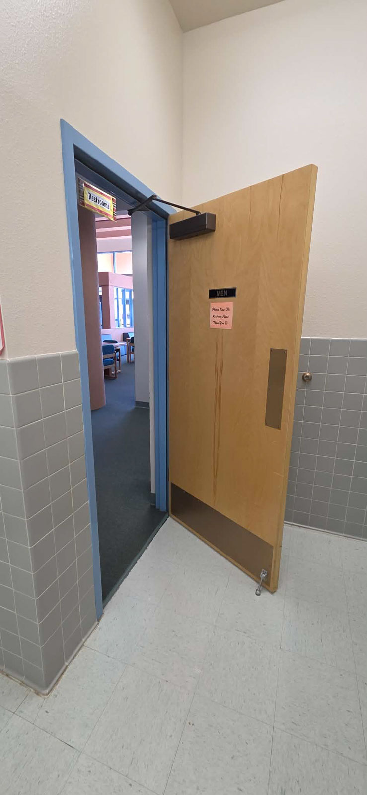 Crpt Ctr Restrooms Handicap Access Needed2
